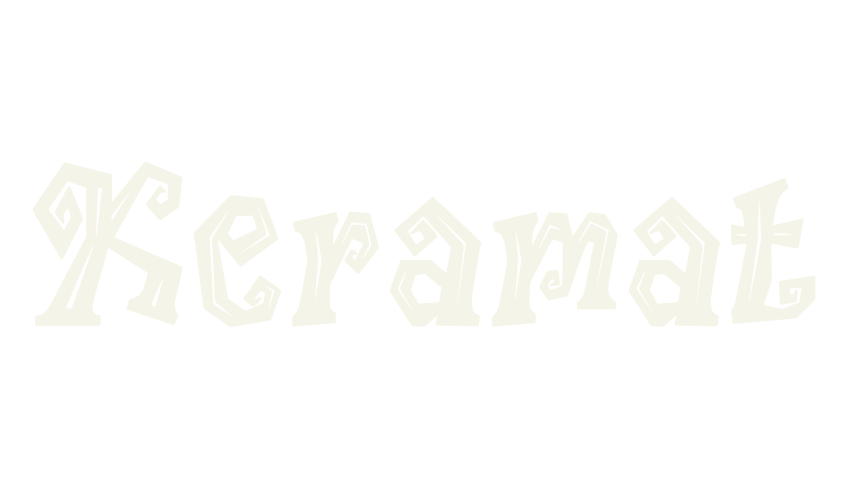 Keramat, witch font preview