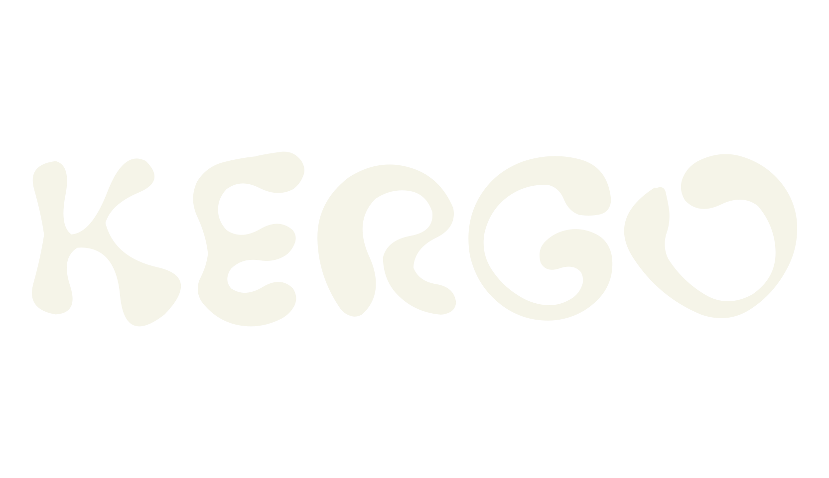 KERGO, handwriting font preview