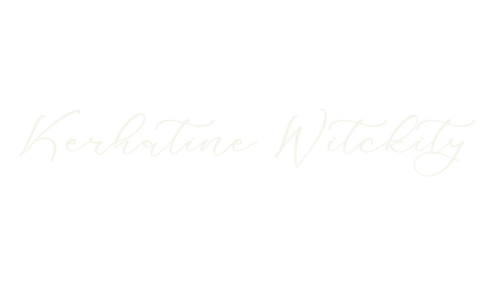 Kerhatine Witckity, script font preview