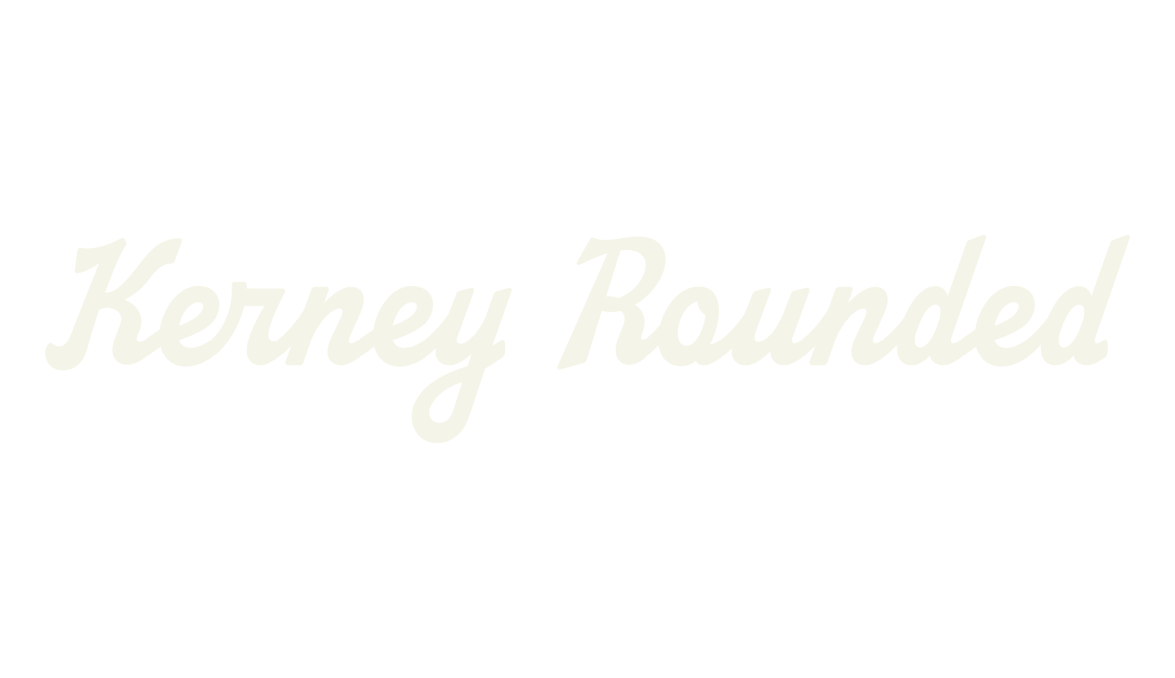 Kerney Rounded, fashion script font preview