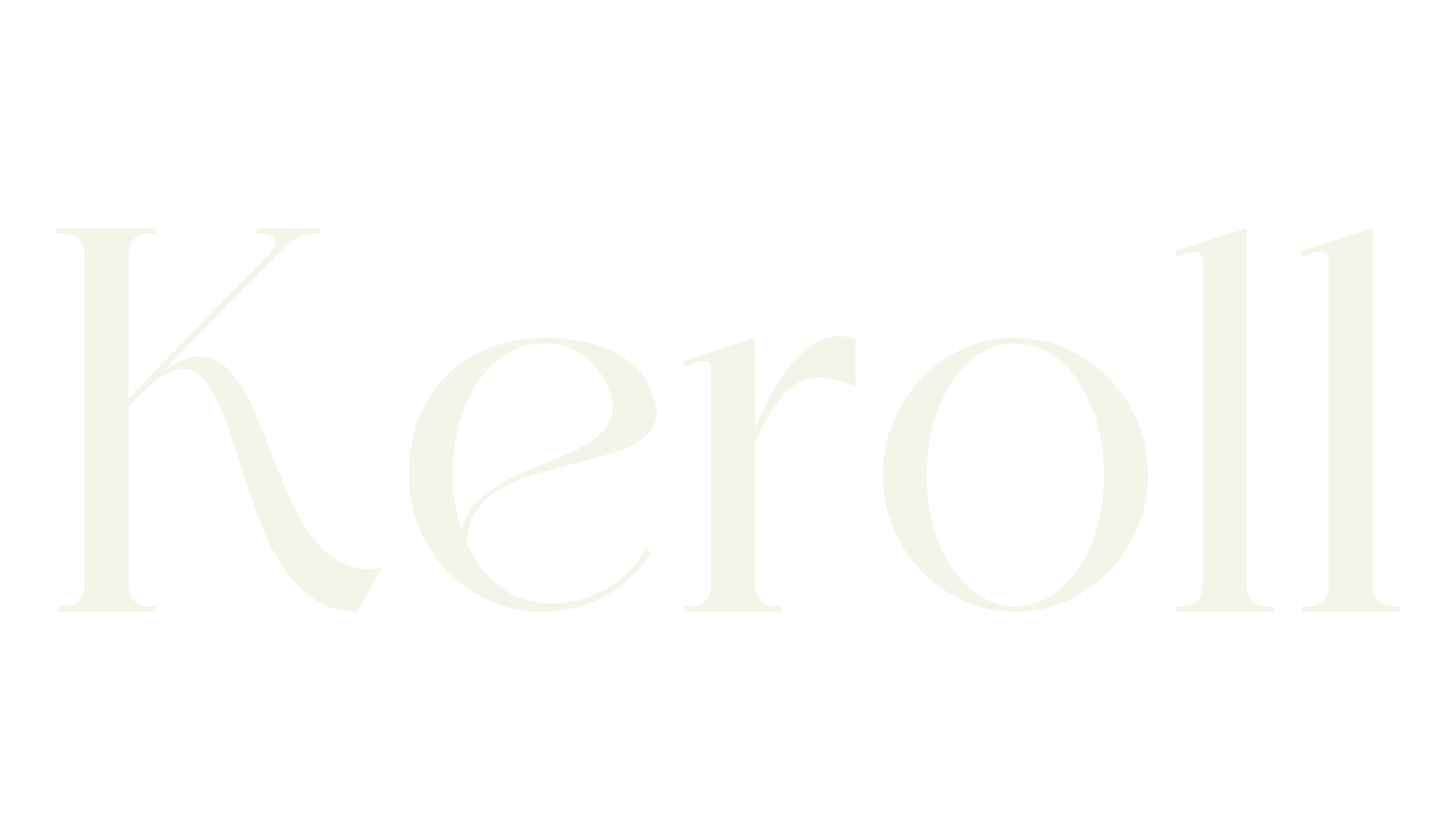 Keroll, elegant font preview