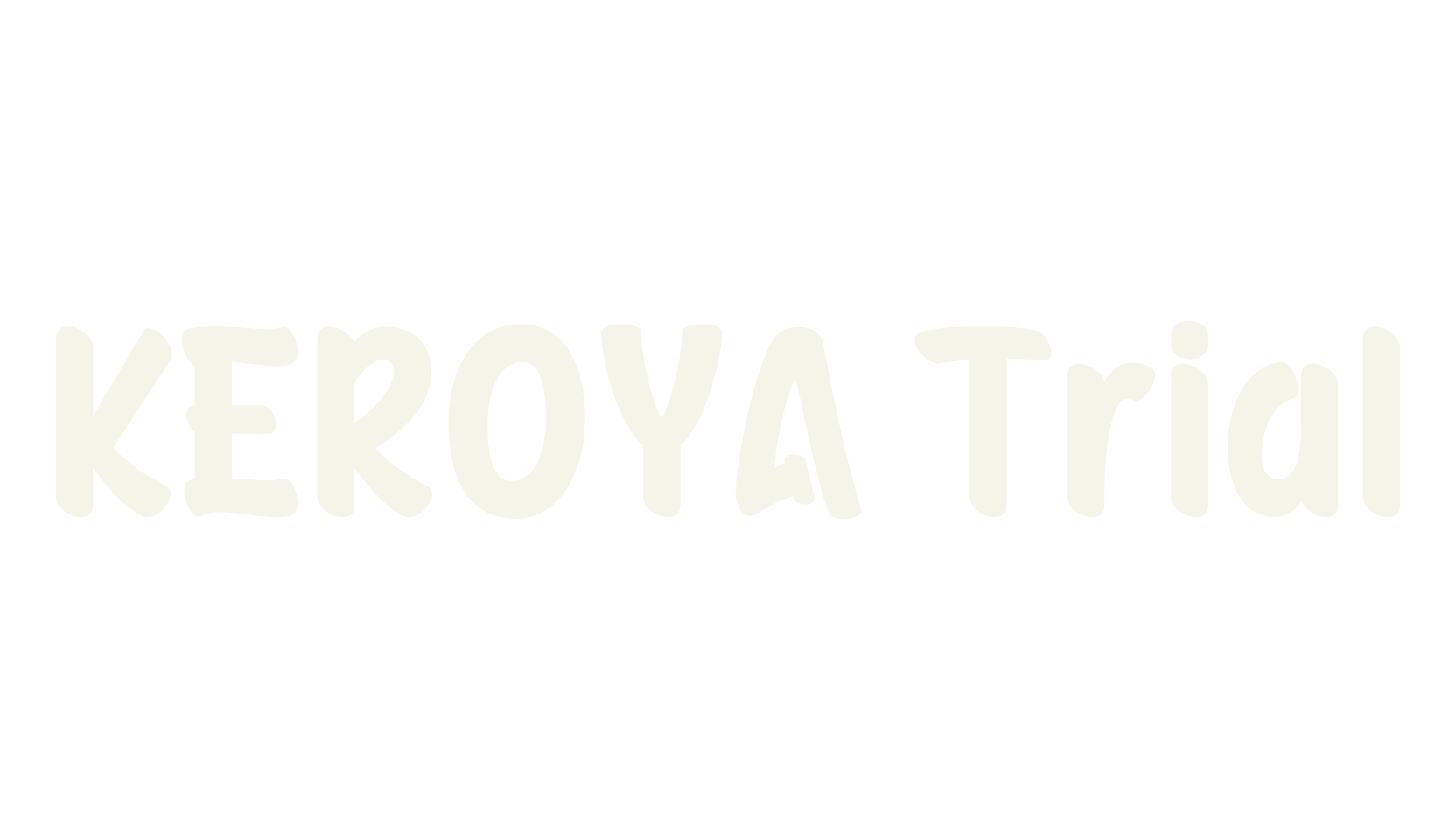 KEROYA Trial, modern font preview