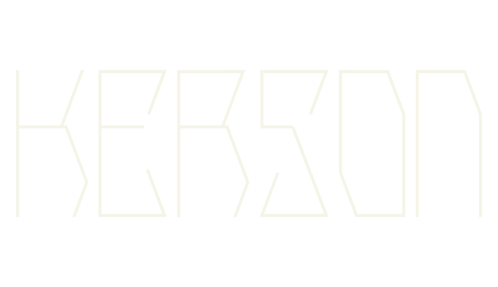 KERSON, thin font preview