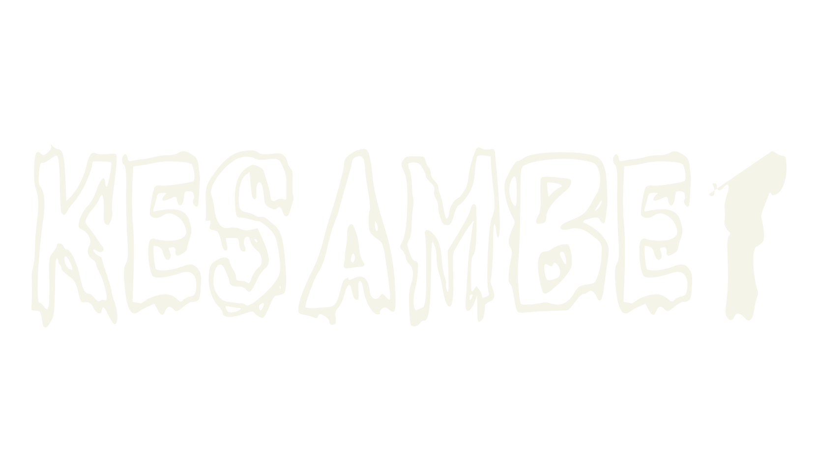 Kesambet, horror font preview