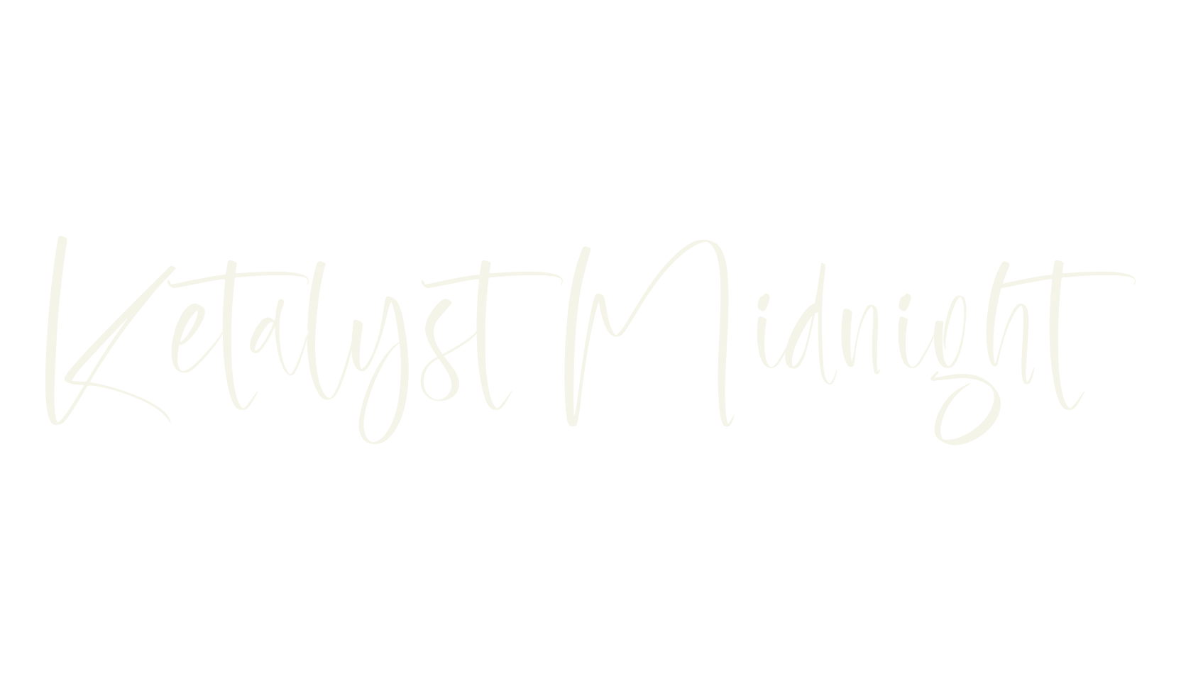Ketalyst Midnight, script font preview