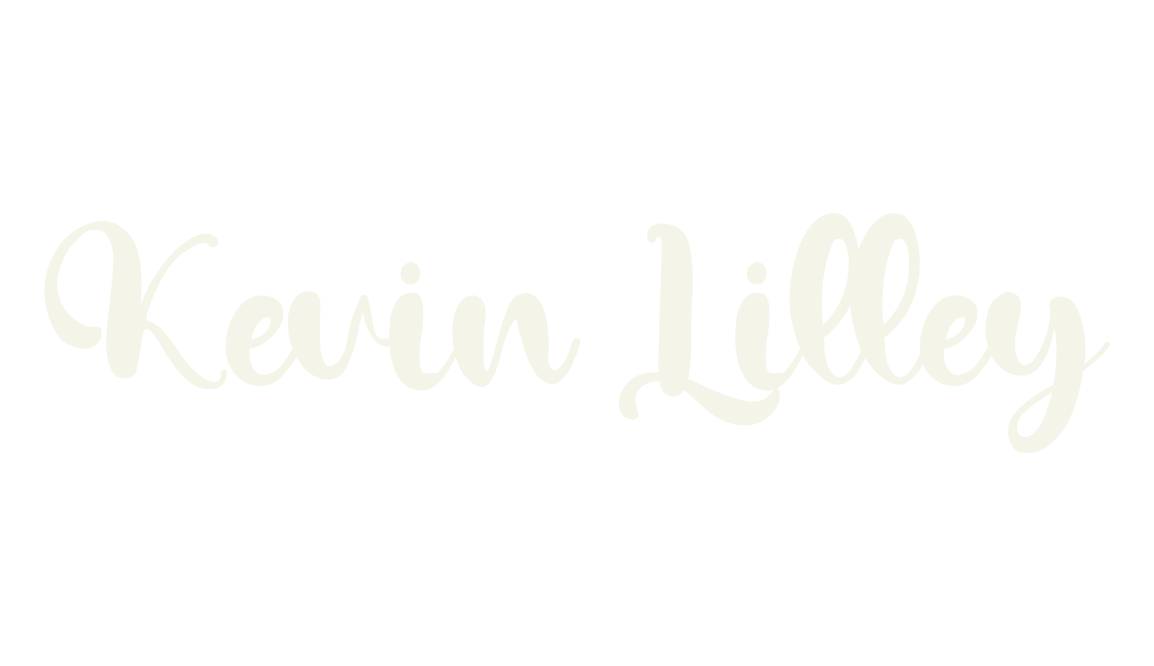 Kevin Lilley, fashion script font preview