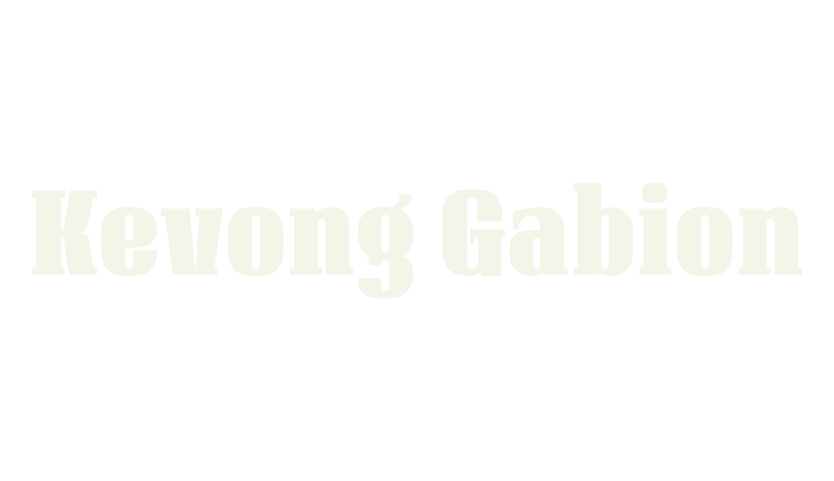 Kevong Gabion, serif font preview