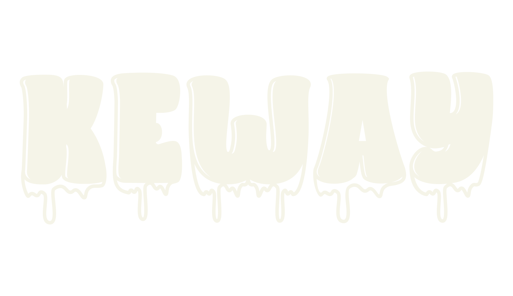 KEWAY, graffiti font preview