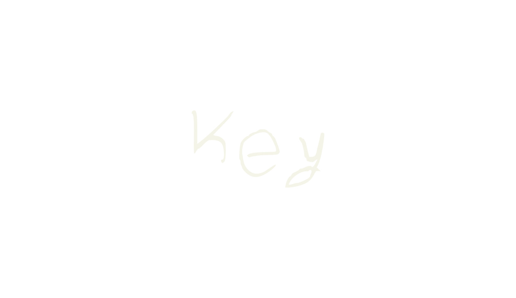 Key, handwriting font preview