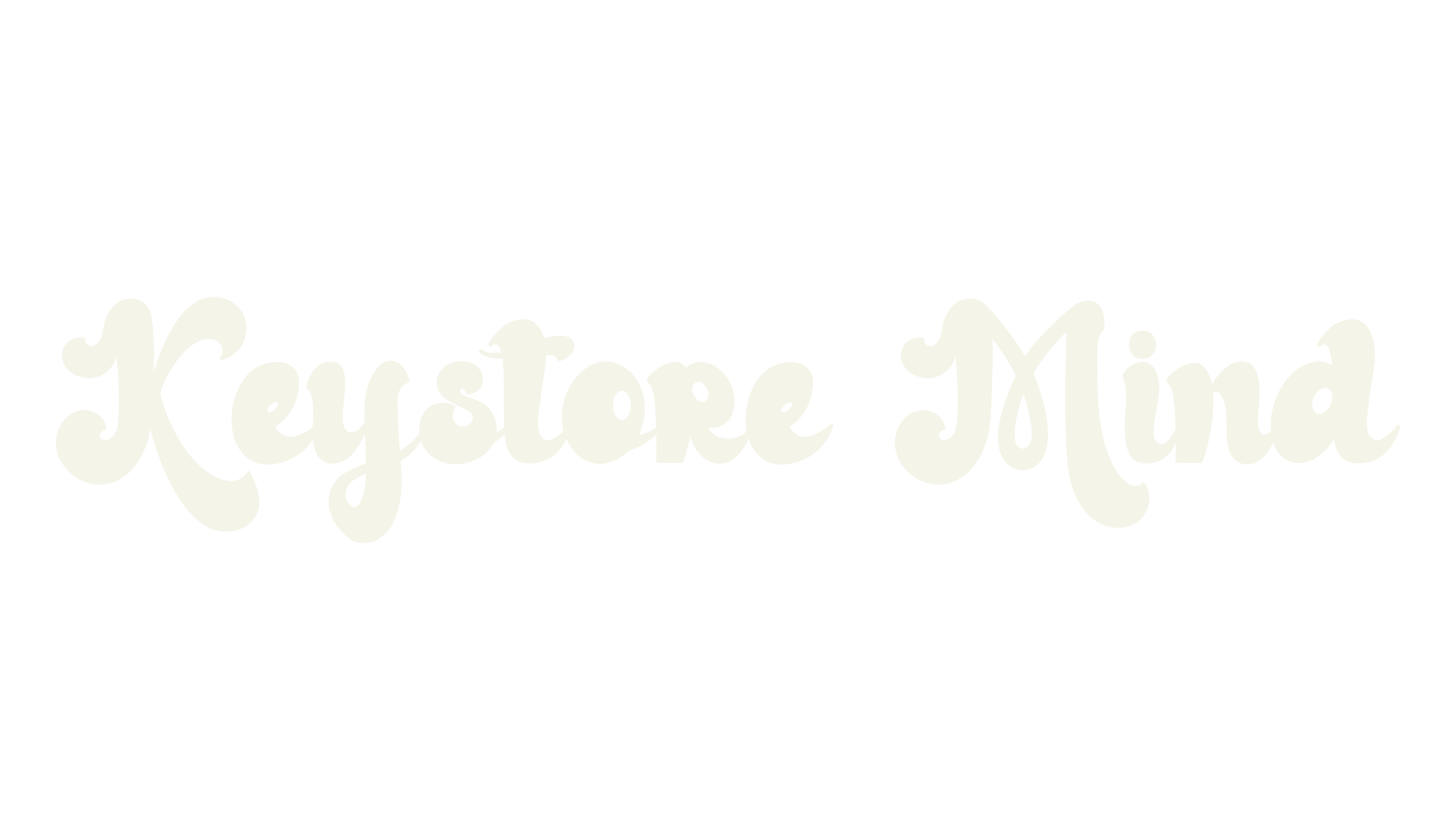 Keystore Mind, bubble letters font preview