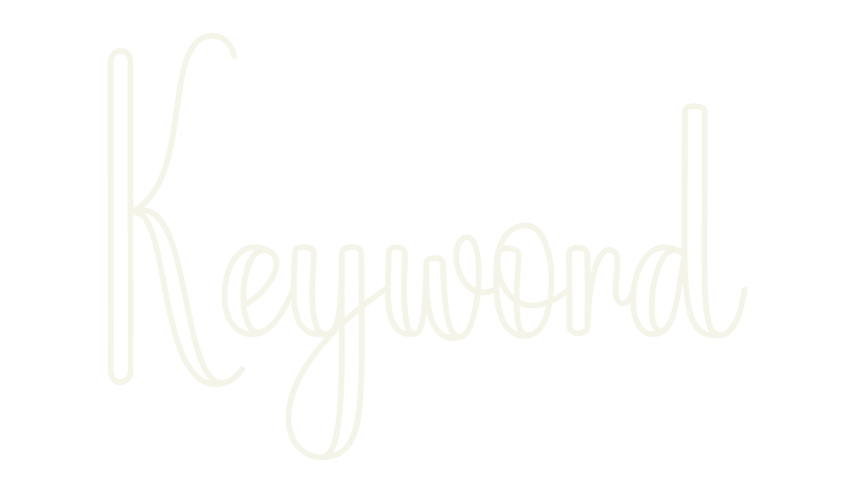 Keyword, calligraphy font preview