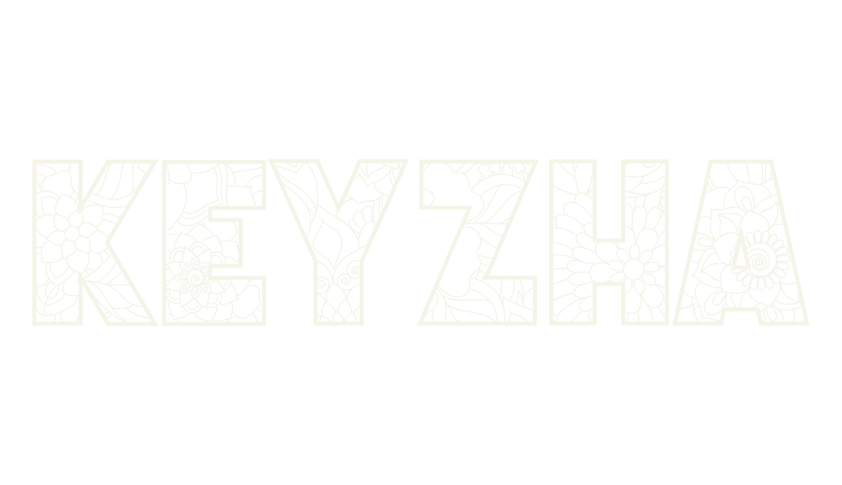 KEYZHA, mandala font preview