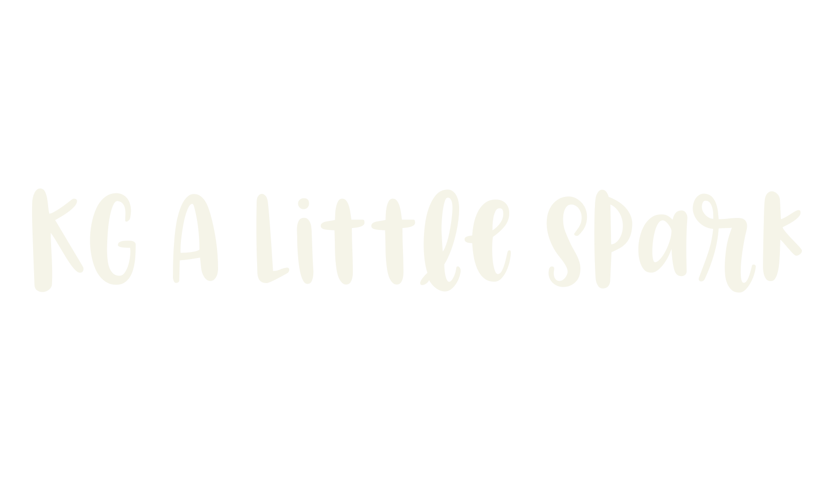 KG A Little Spark, fashion sign font preview