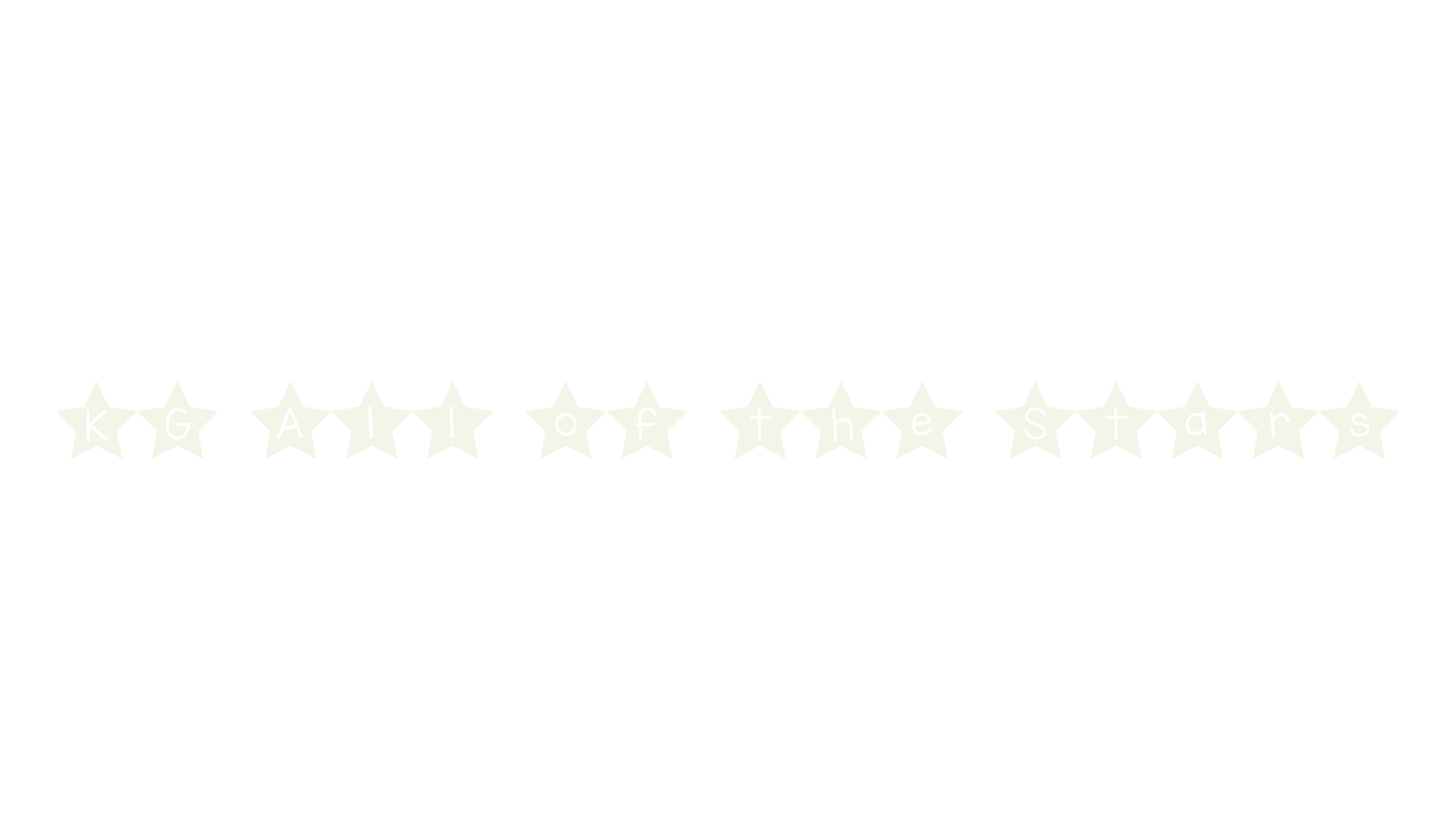 KG All of the Stars, handwritten font preview