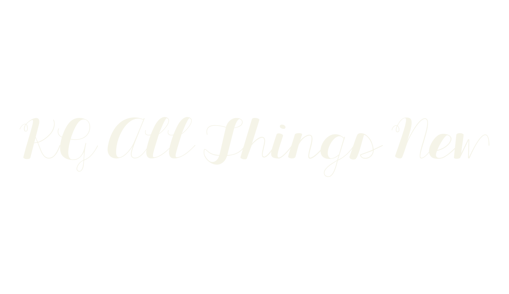 KG All Things New, fashion script font preview