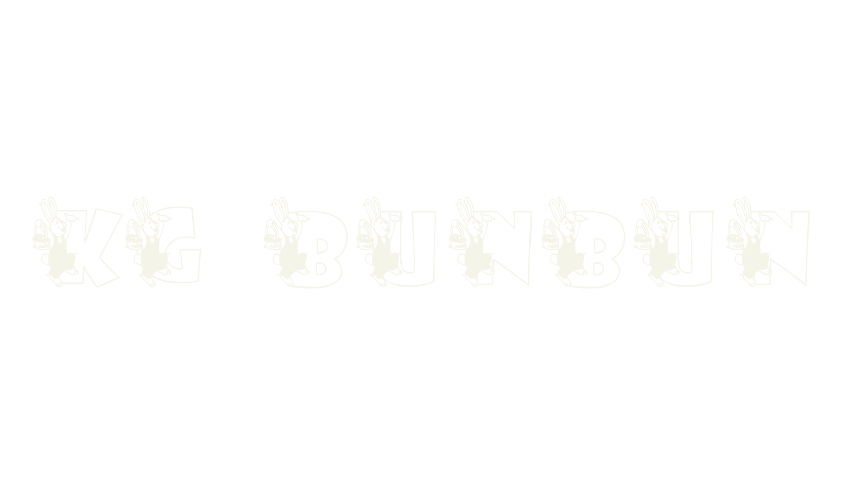KG BUNBUN, easter font preview