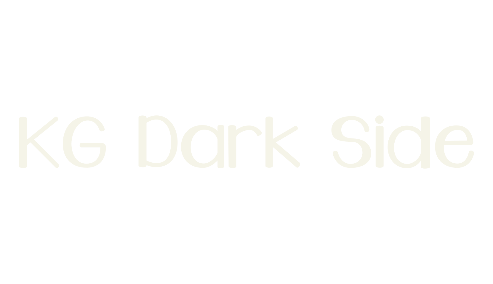 KG Dark Side, handwritten font preview
