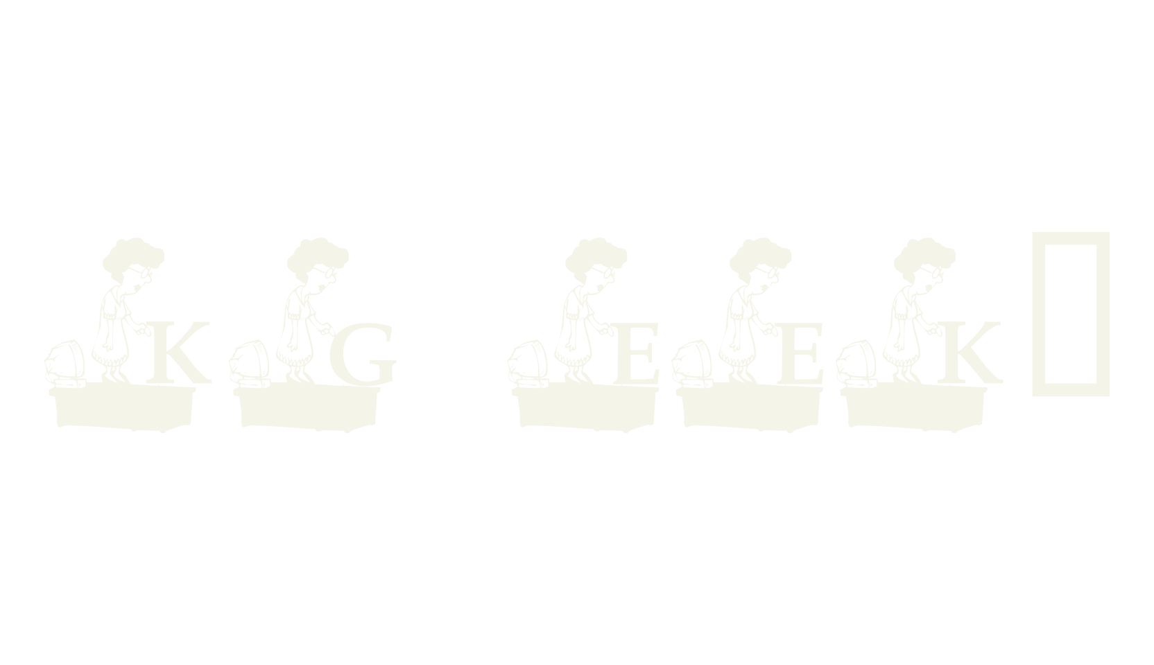 KG EEK!, children font preview