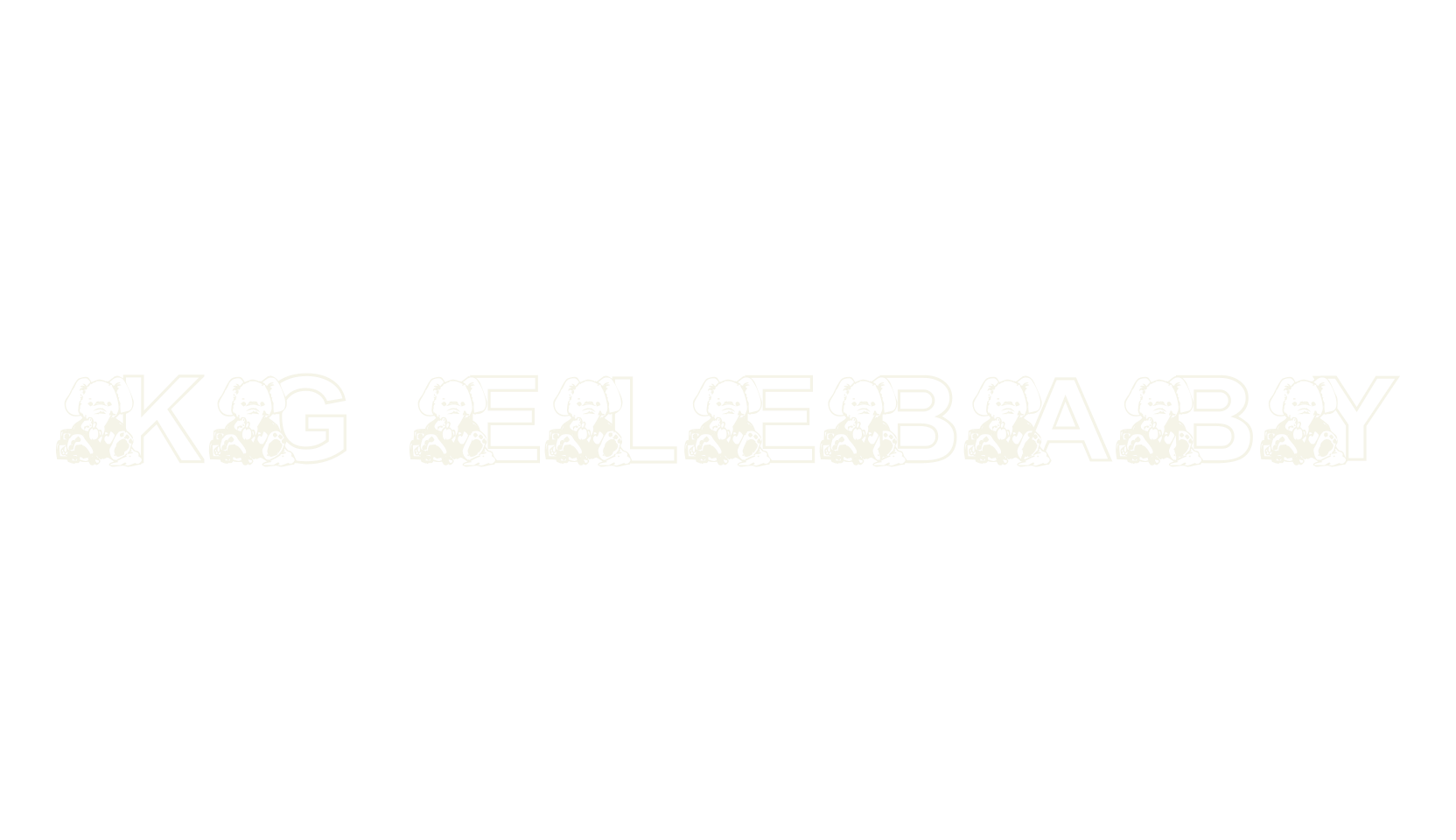 KG ELEBABY, baby font preview