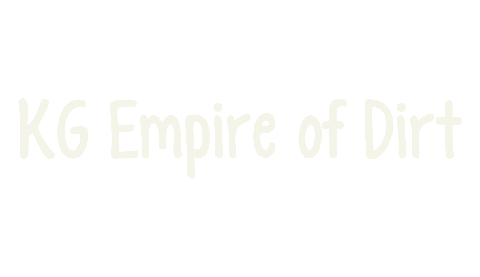 KG Empire of Dirt, handwritten font preview