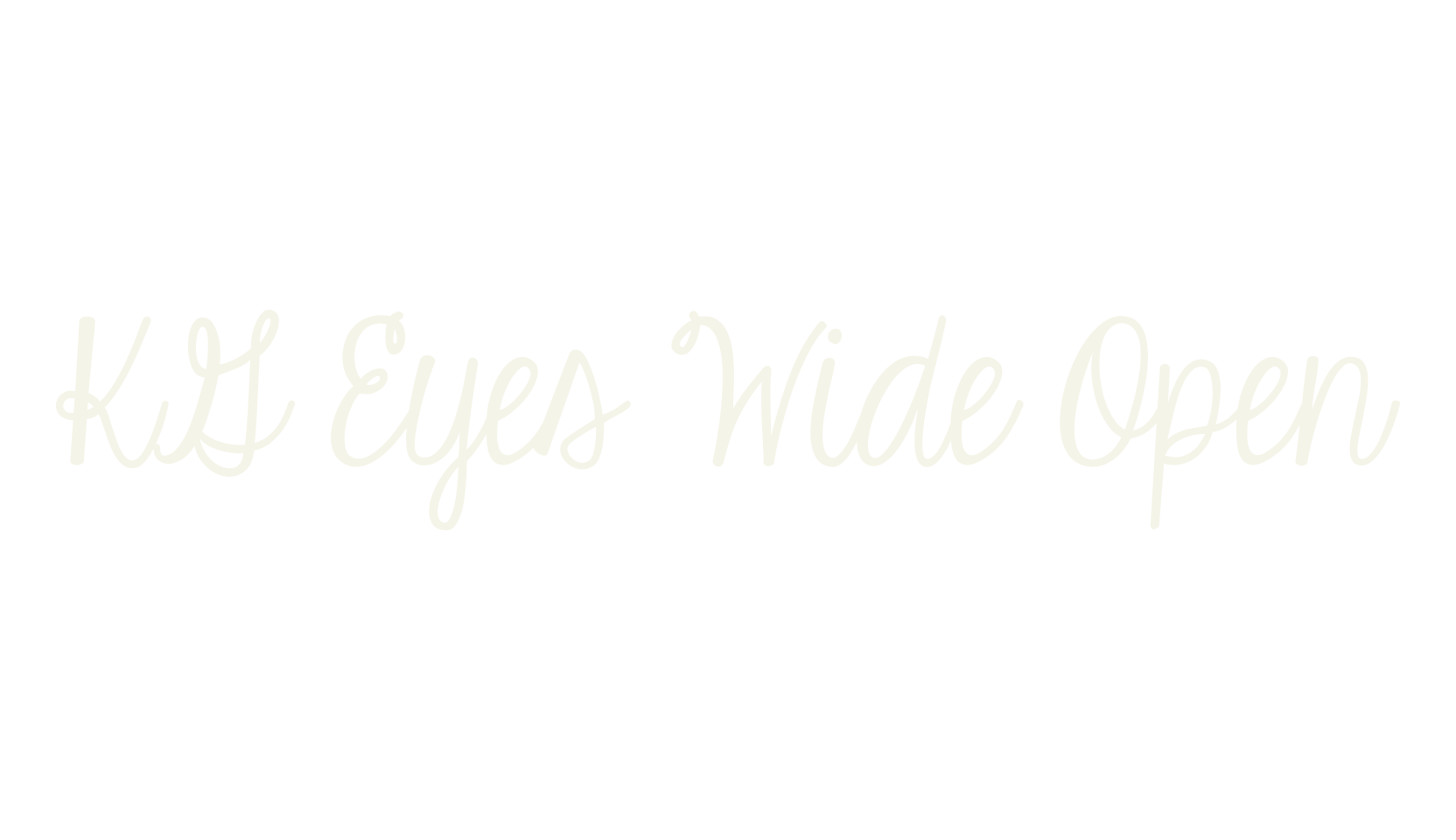 KG Eyes Wide Open, fashion script font preview