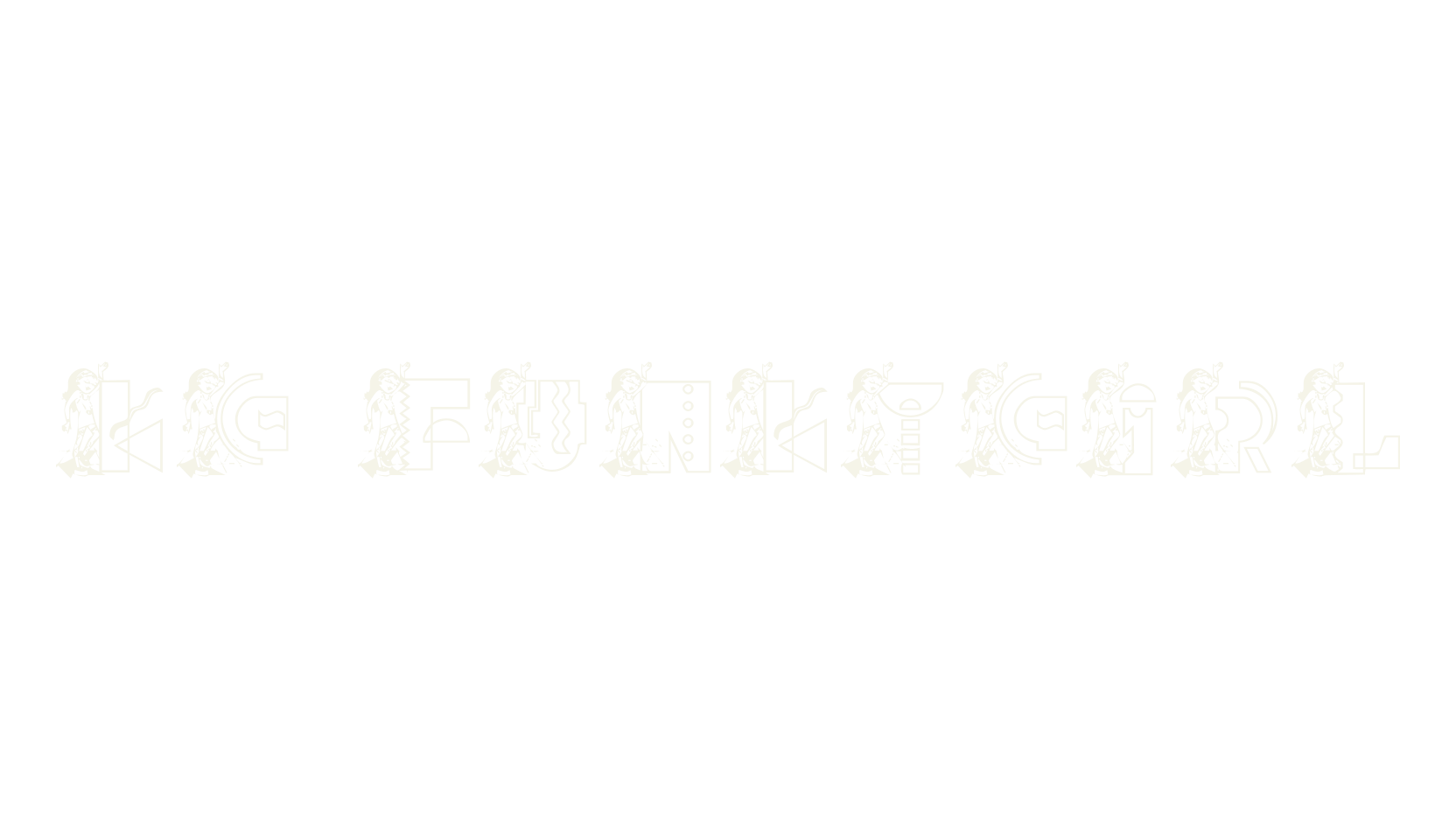 KG FUNKYGIRL, funky font preview