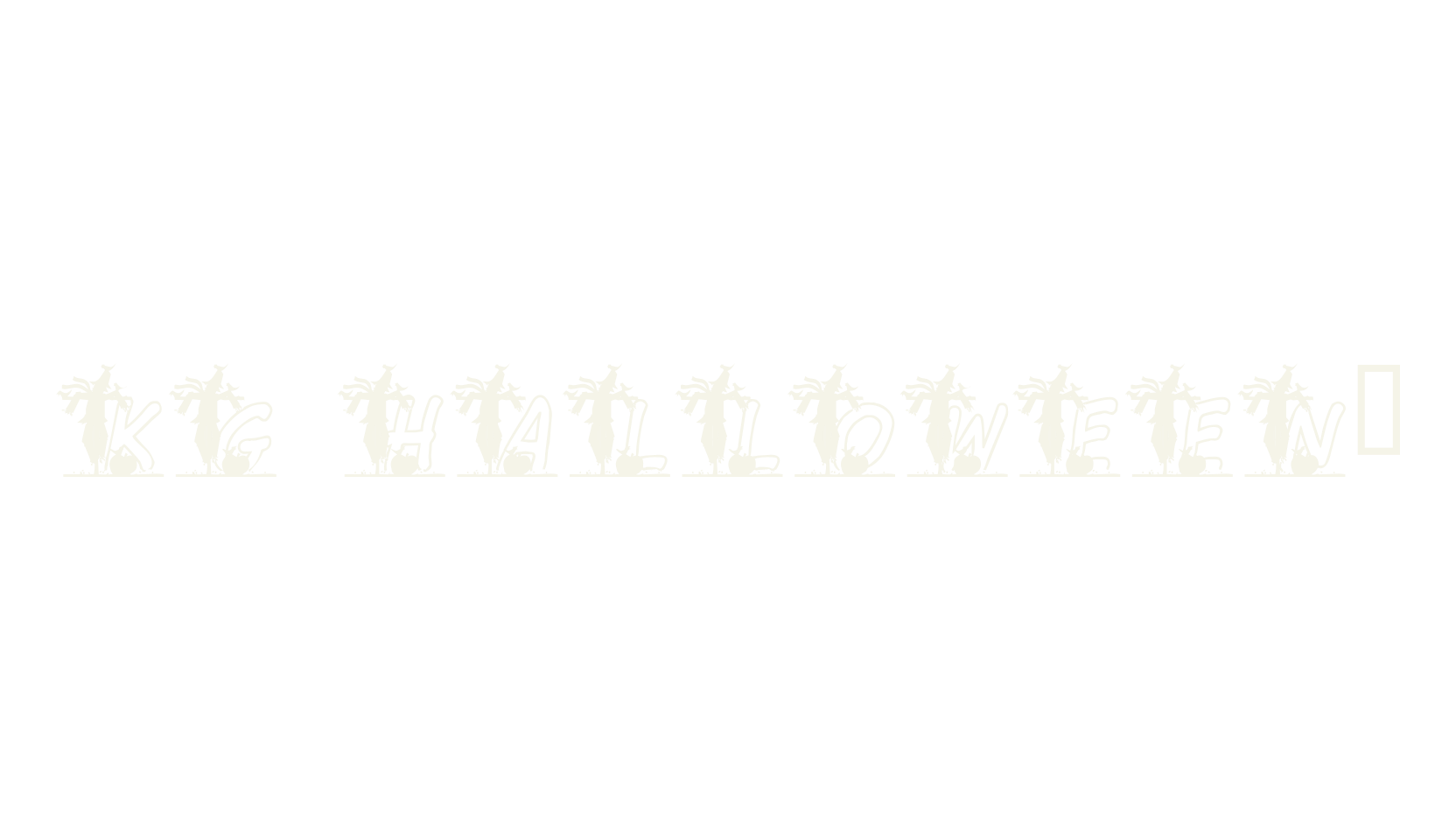 KG HALLOWEEN1, halloween font preview