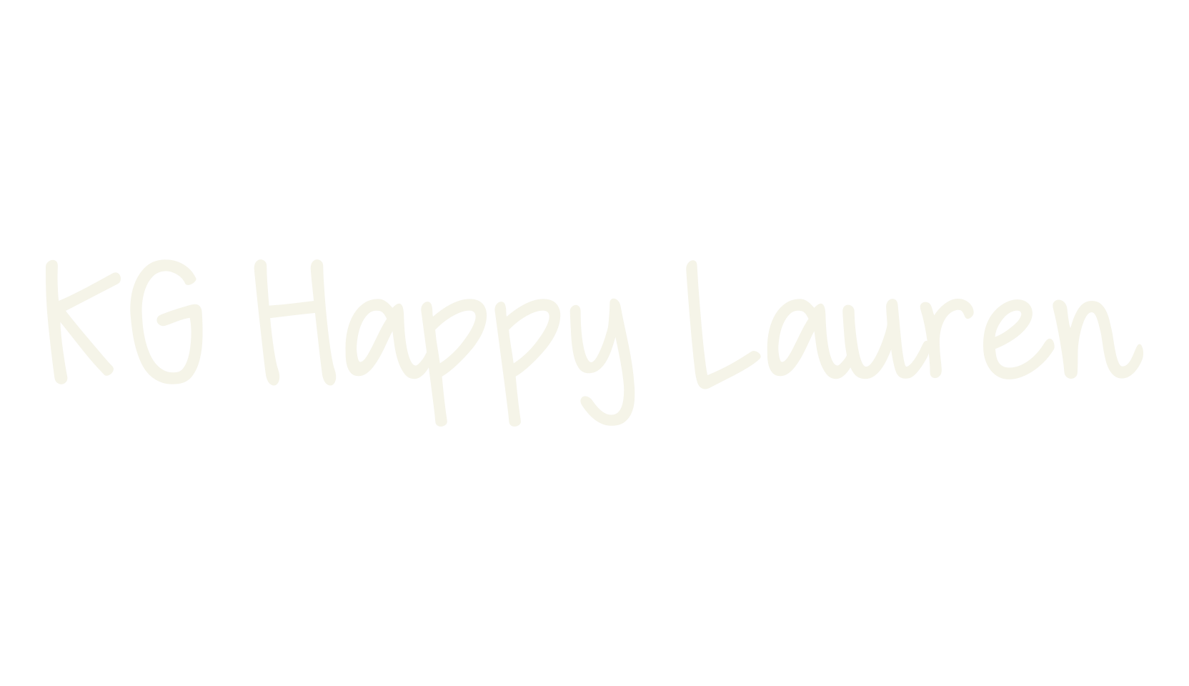 KG Happy Lauren, fashion script font preview