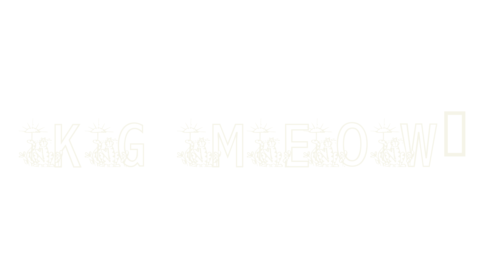 KG MEOW2, cat font preview