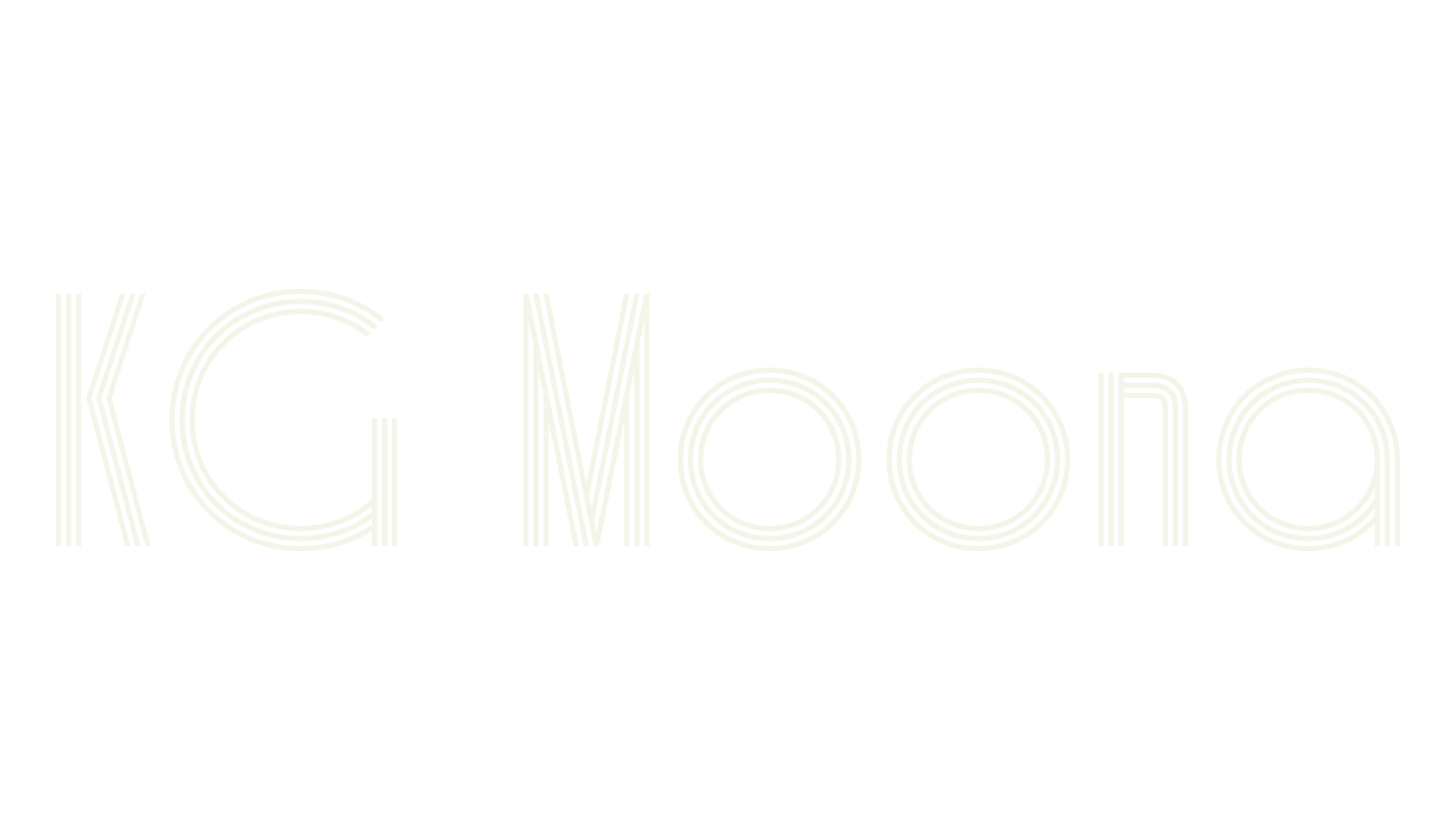 KG Moona, modern font preview