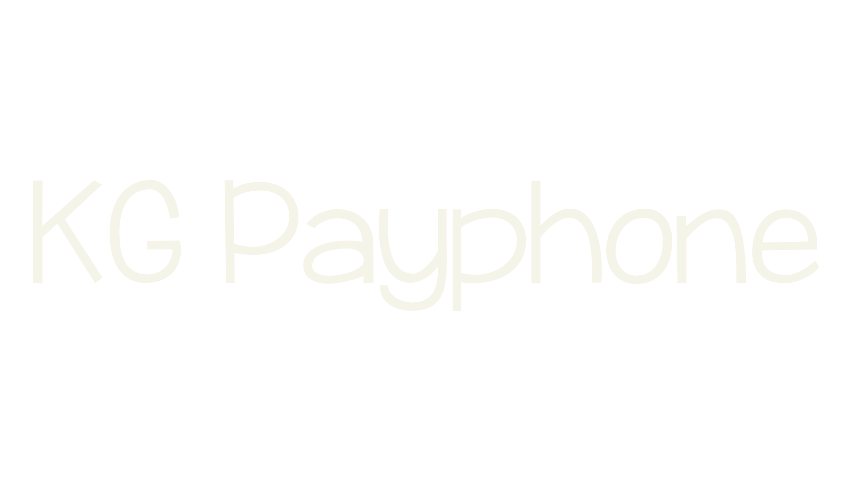 KG Payphone, handwritten font preview