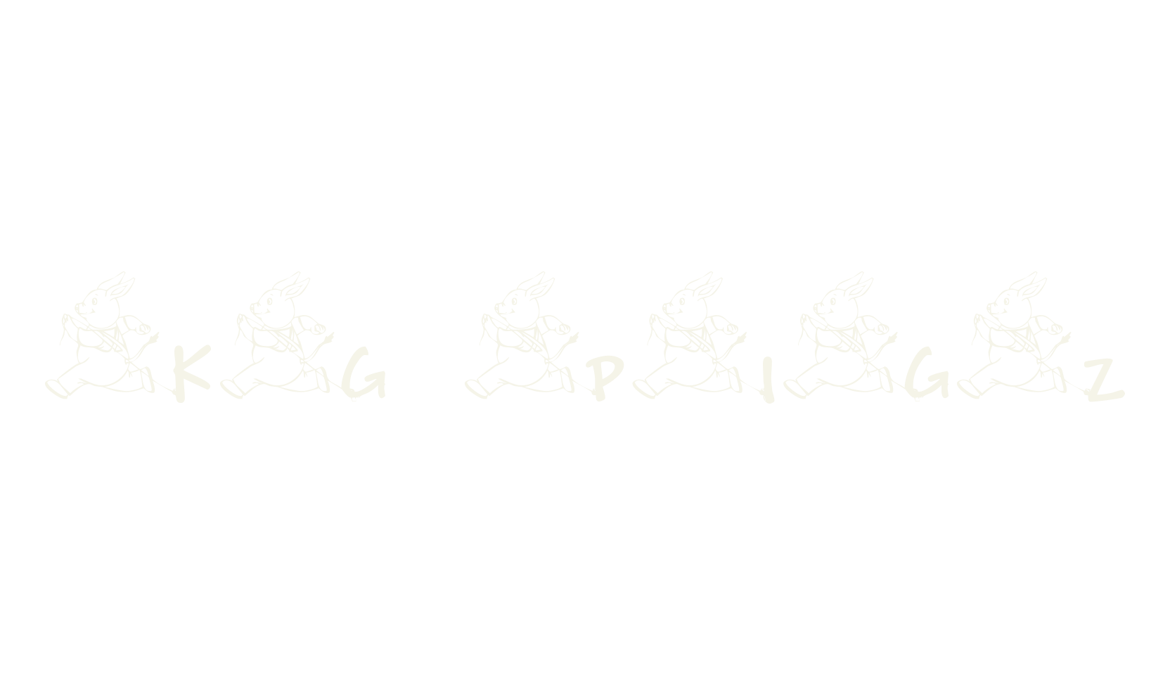 KG PIGZ, animal font preview