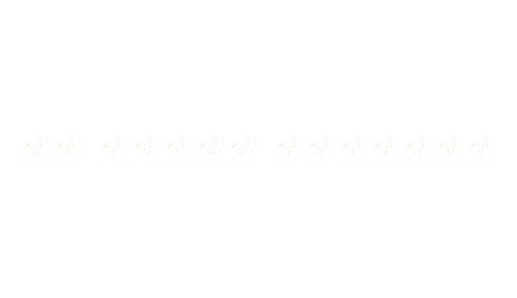 KG POLAR FRIENDS, polar bears font preview