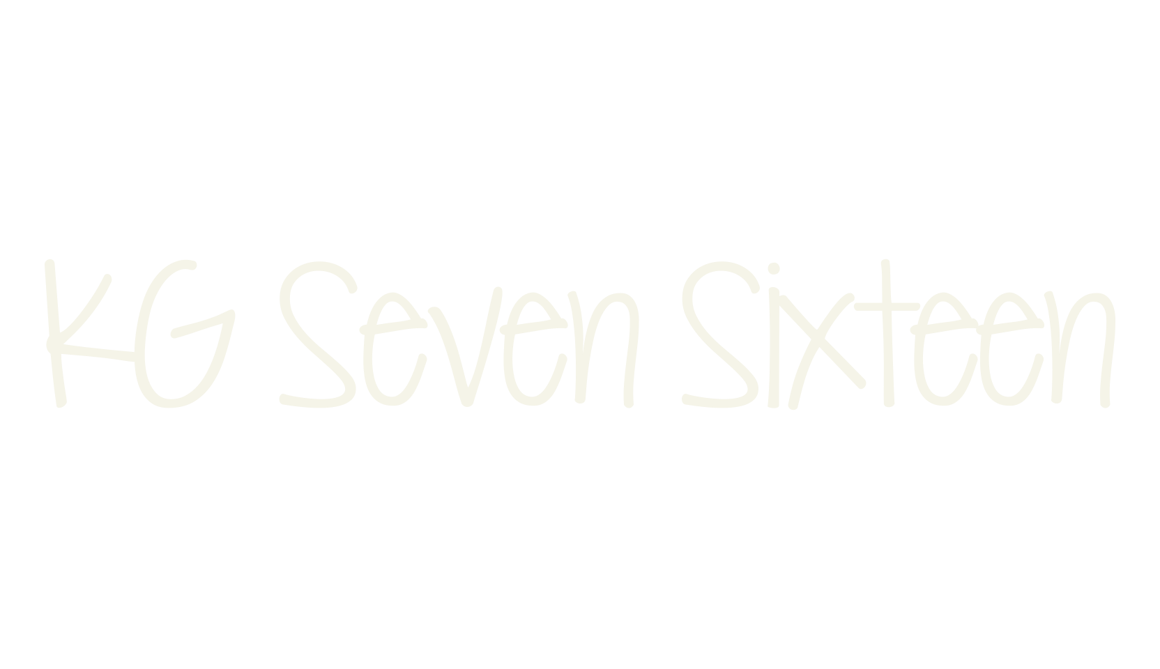 KG Seven Sixteen, handwritten font preview