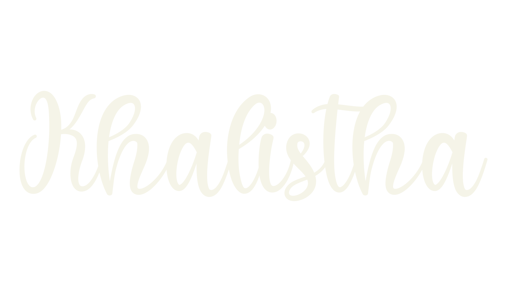 Khalistha, lettering font preview