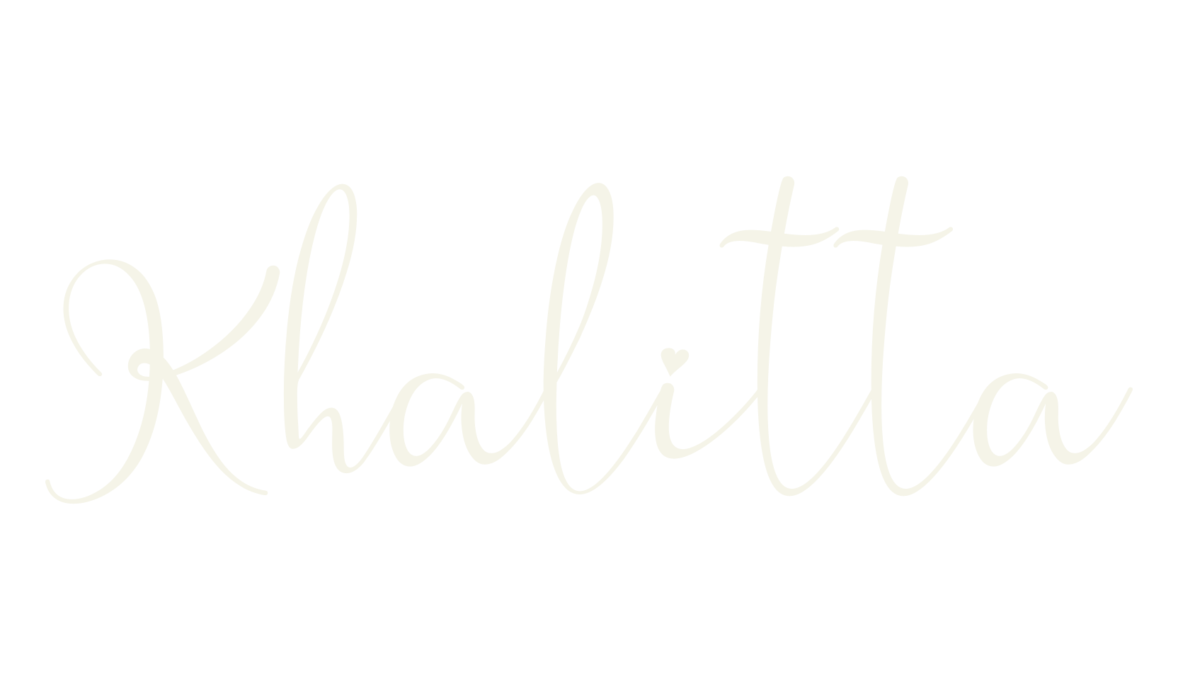 Khalitta, pretty font preview
