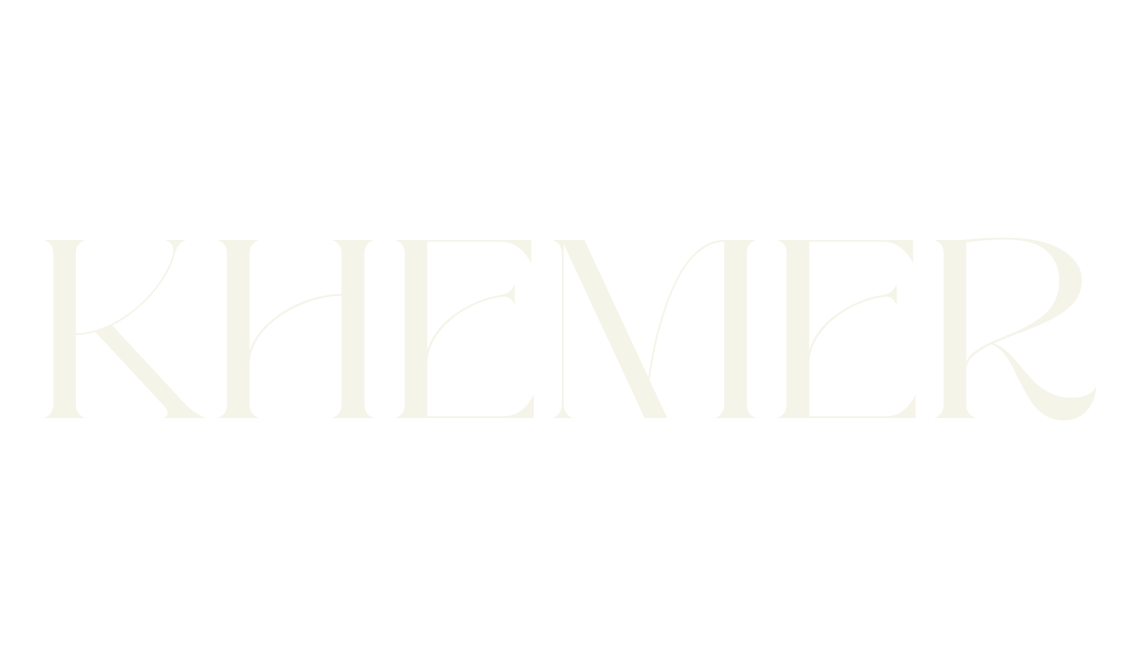 Khemer, typography font preview