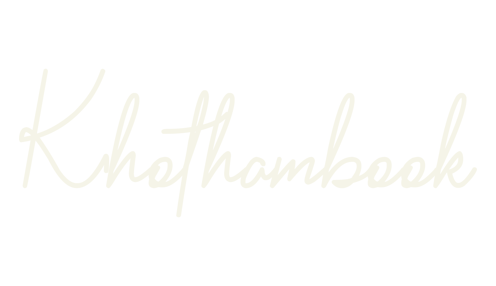 Khothambook, cursive font preview