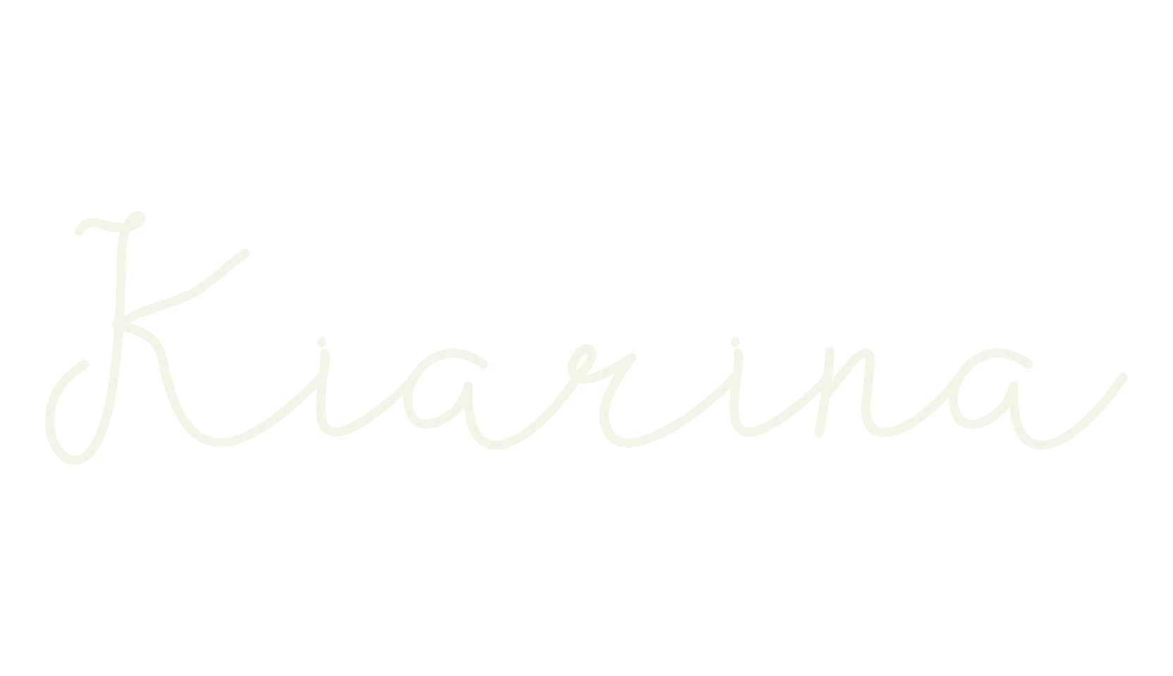 Kiarina, elegant font preview