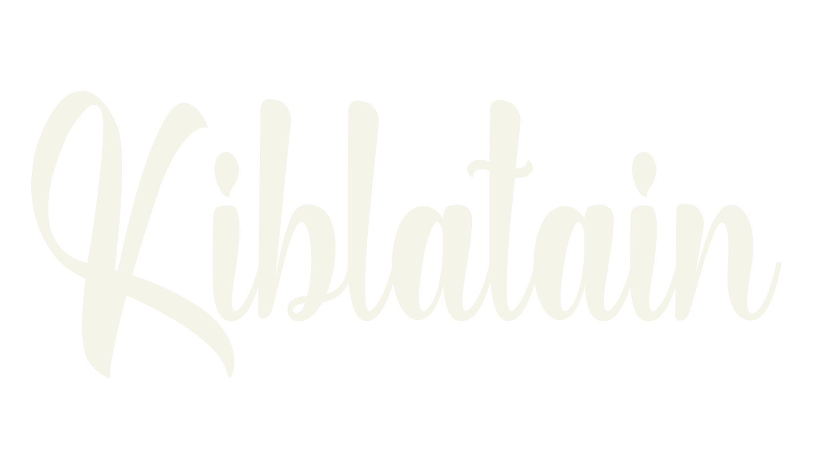Kiblatain, calligraphy font preview