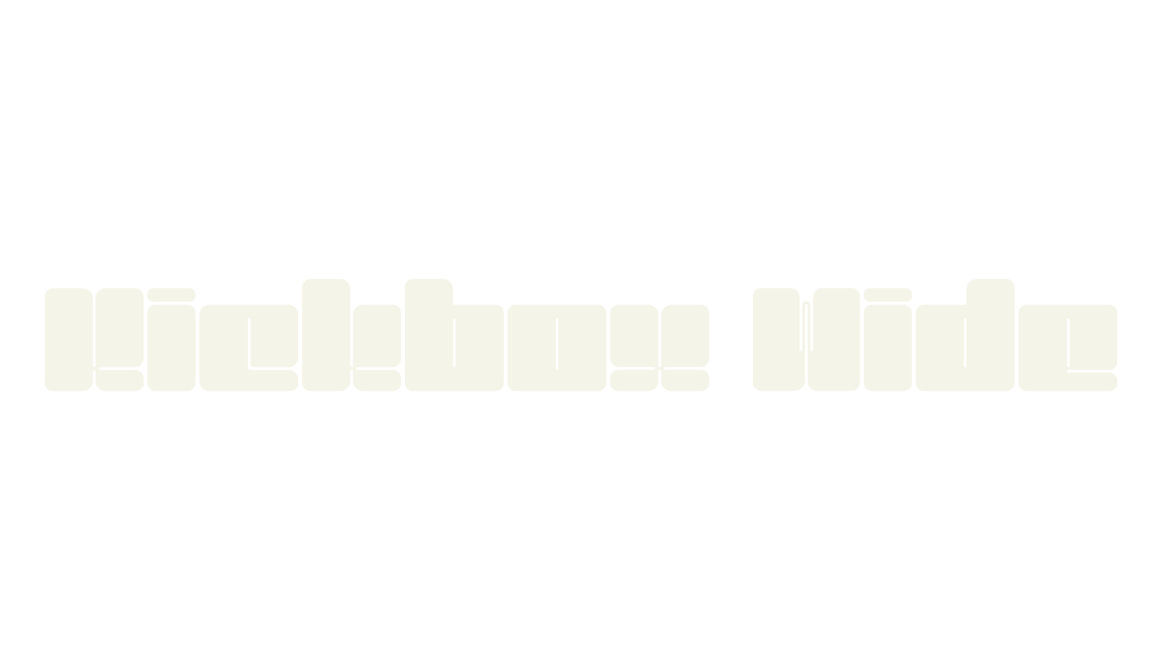 Kickbox Wide, 1990s font preview