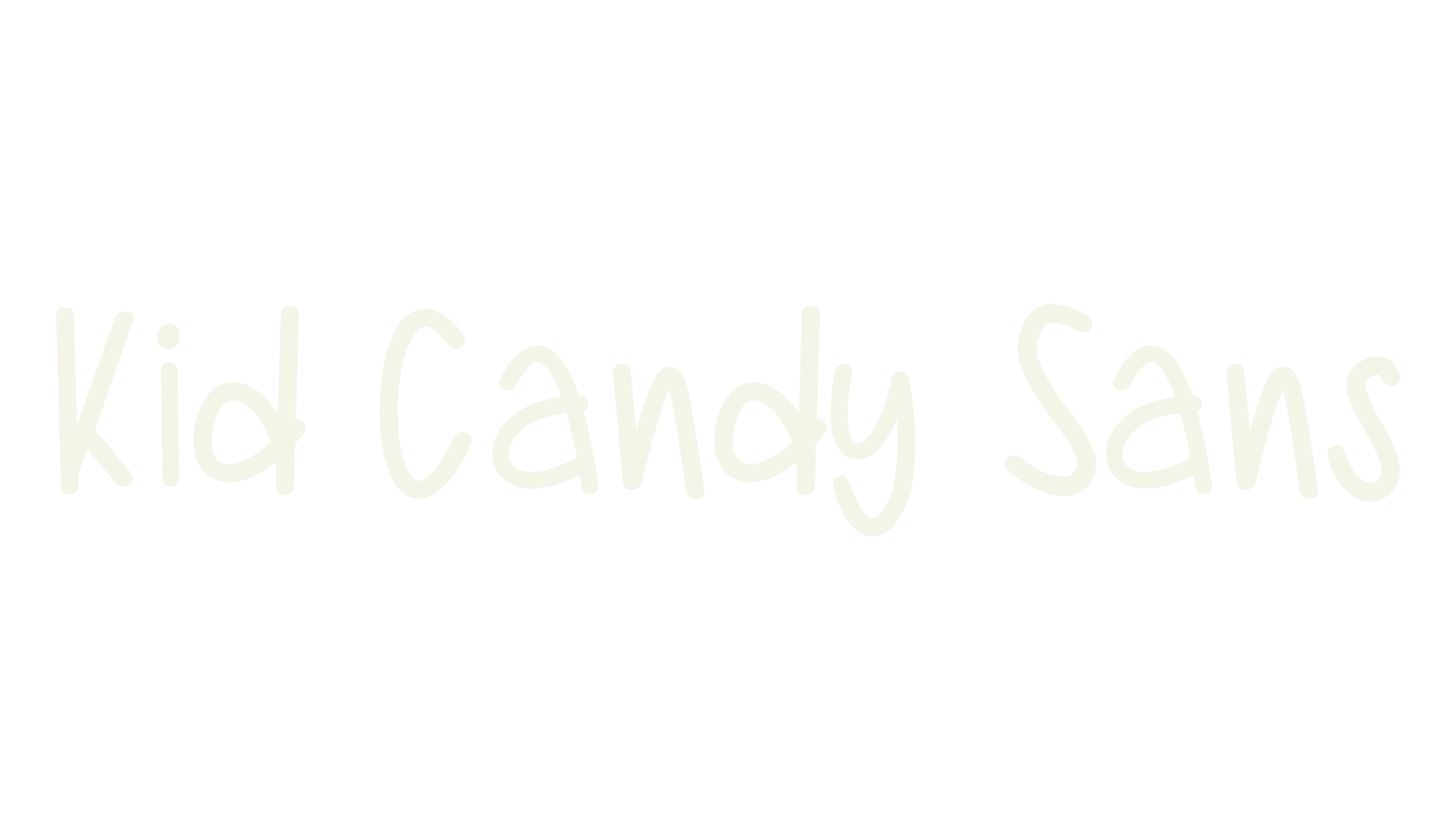 Kid Candy Sans, children font preview