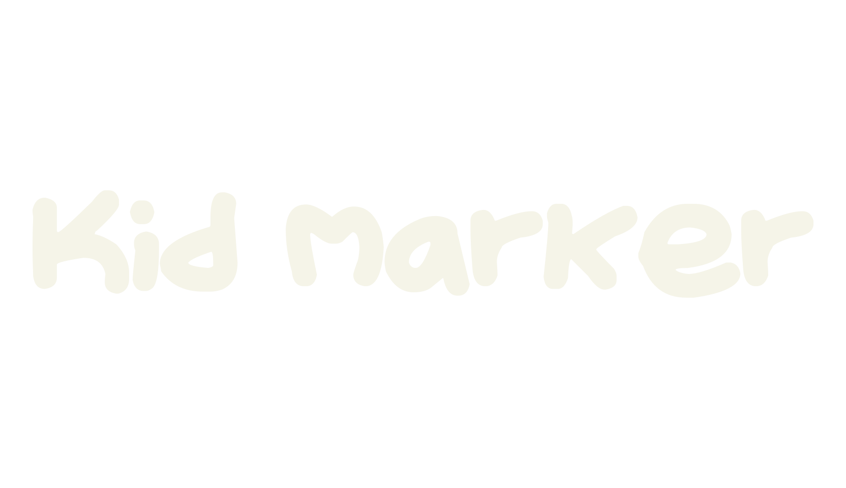 Kid Marker, handwritten font preview