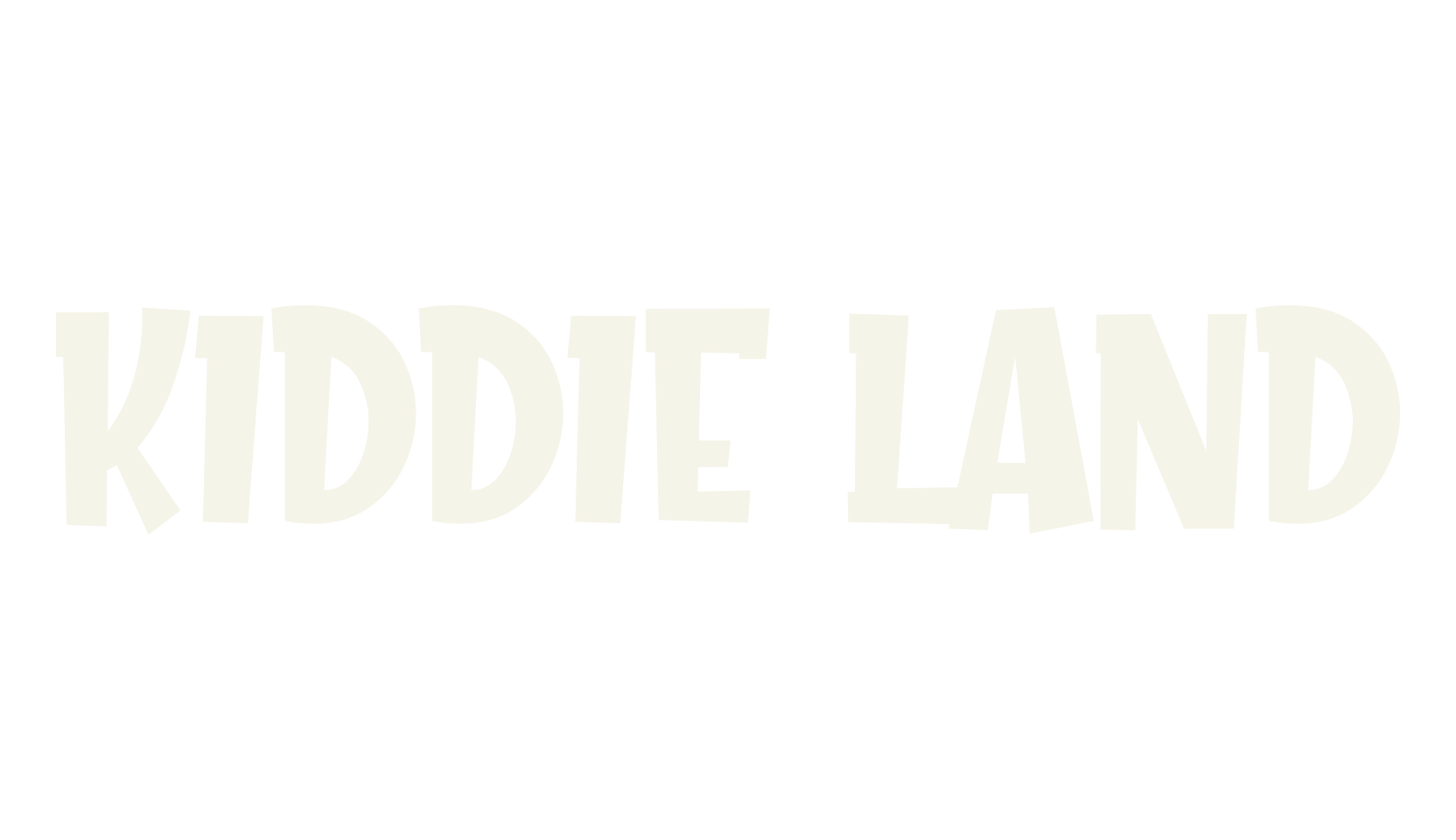 Kiddie Land, children font preview