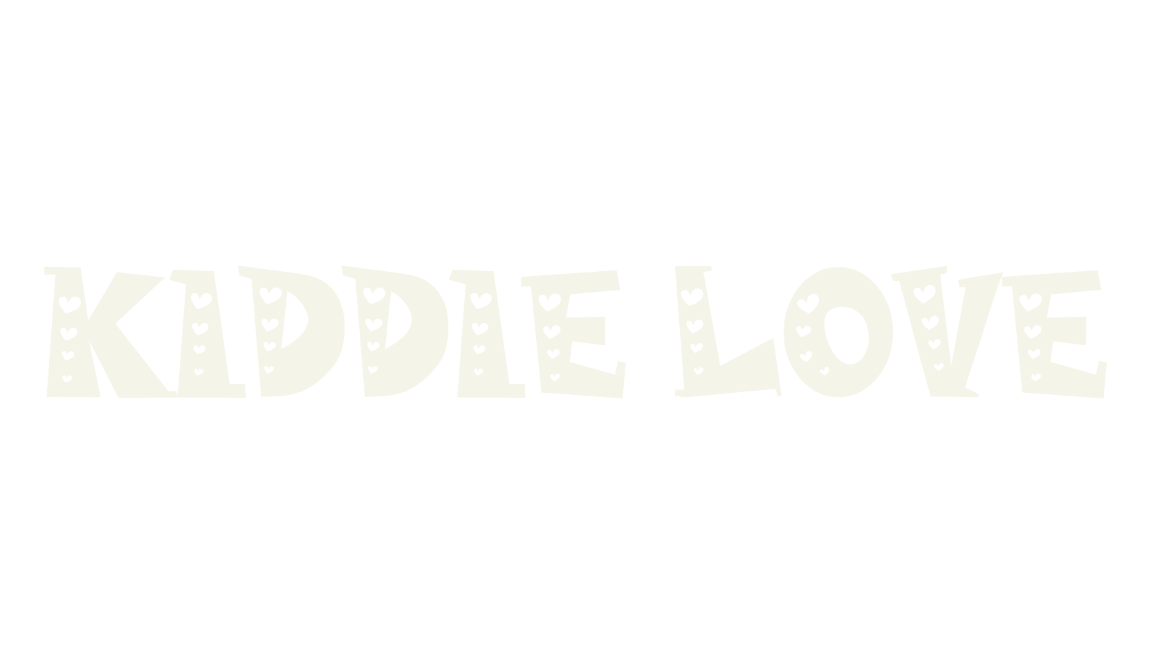 Kiddie Love, cute font preview