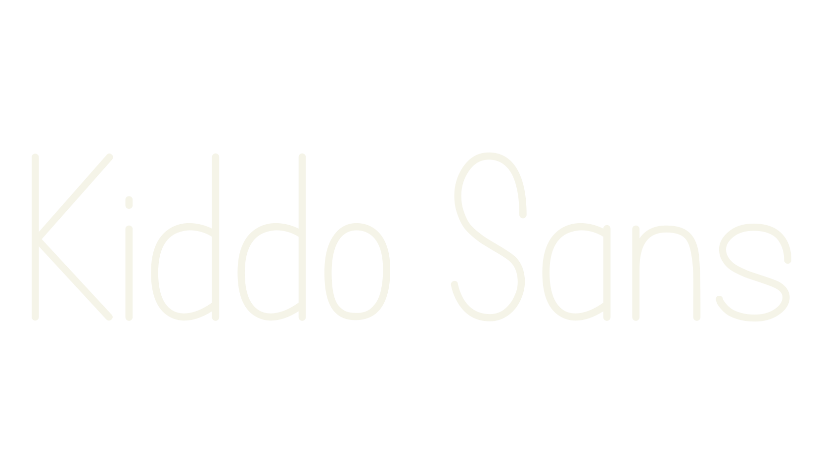 Kiddo Sans, comic sans font preview