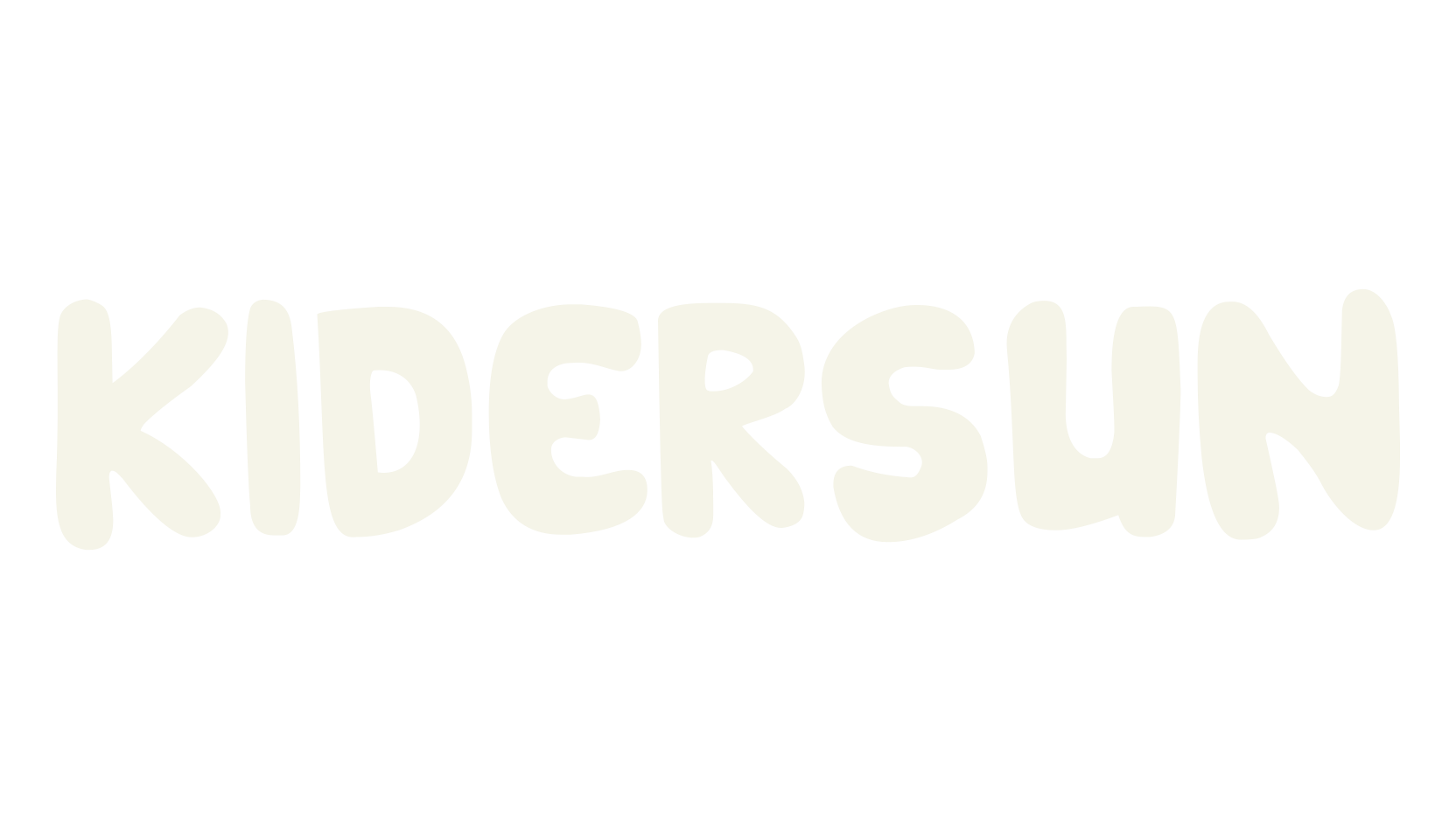 KIDERSUN, cool font preview