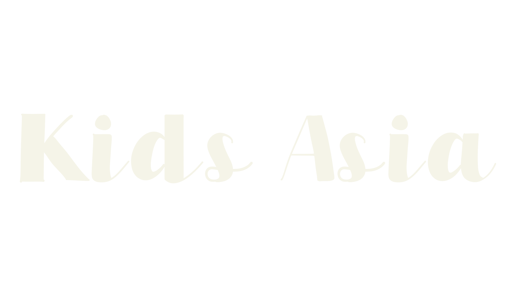 Kids Asia, calligraphy font preview