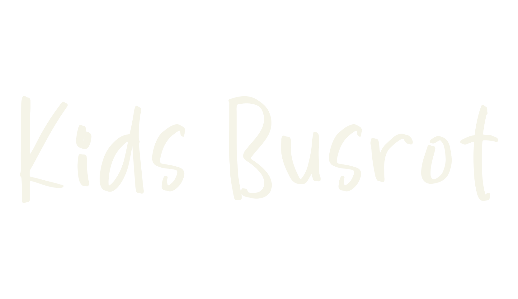 Kids Busrot, script font preview