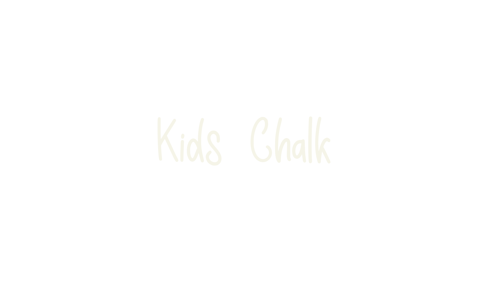 Kids Chalk, chalkboard font preview